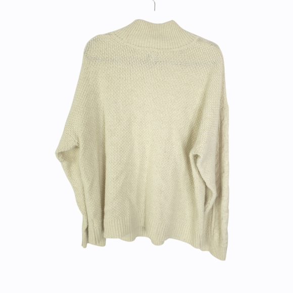 Gap Oversized Cream Wool/alpaca/cotton Blend Sweater XL Tall - Picture 4 of 6